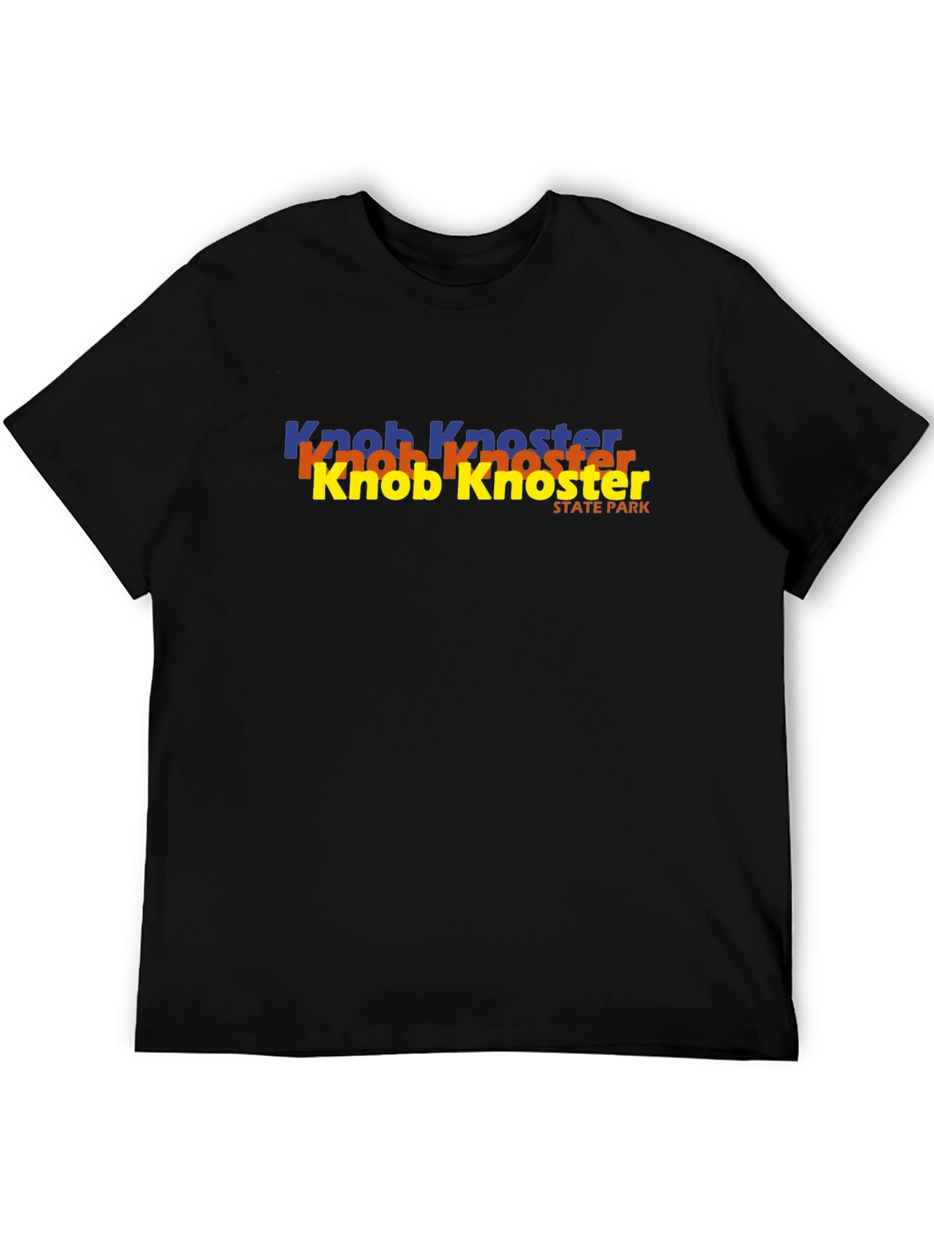 Knob Knoster State Park Black T-Shirt
