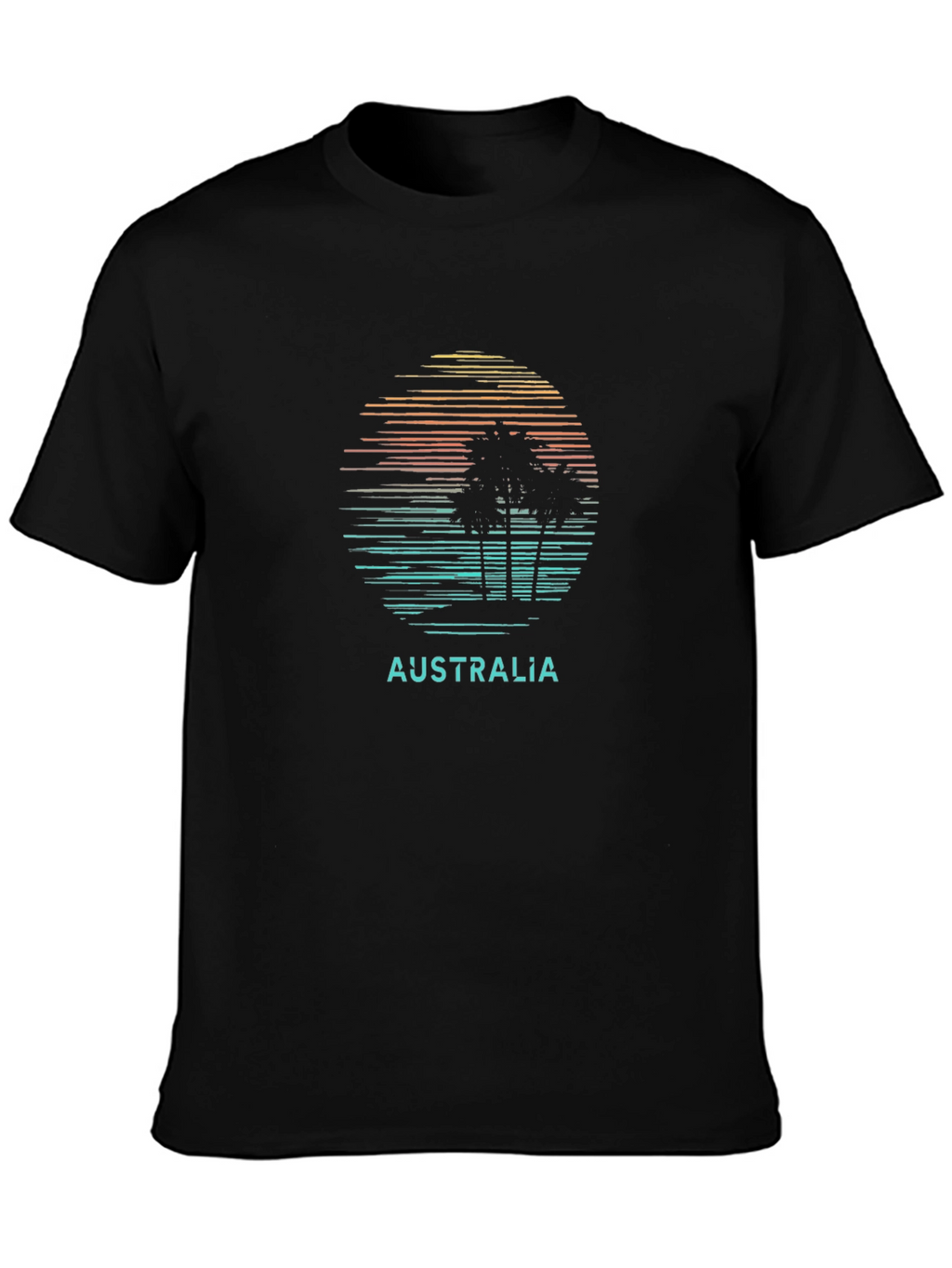 Australia Sunset Palm Tree T-Shirt