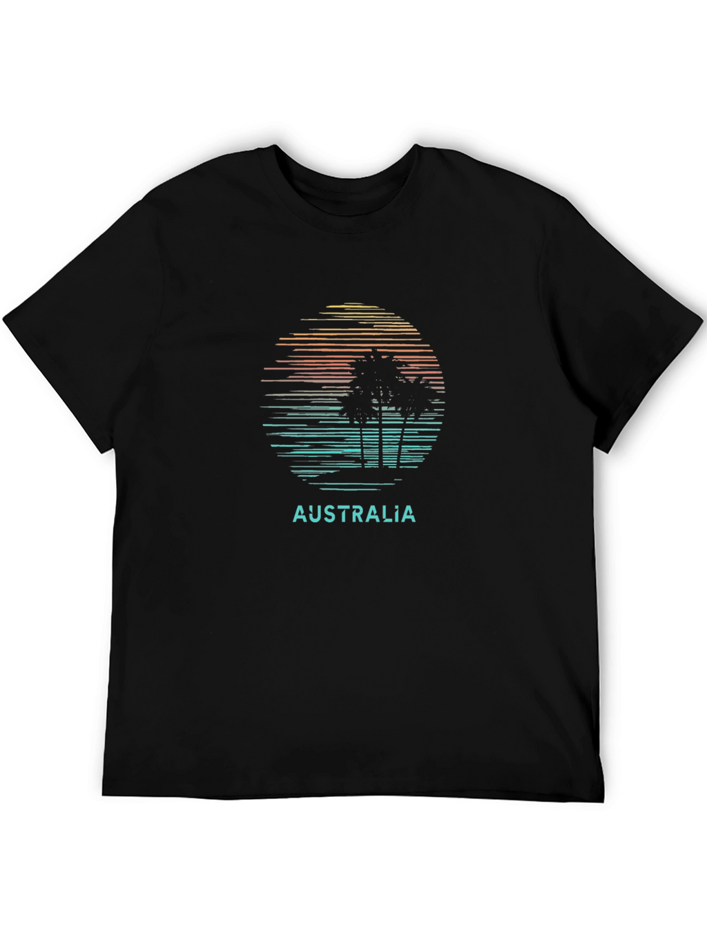 Australia Sunset Palm Tree T-Shirt