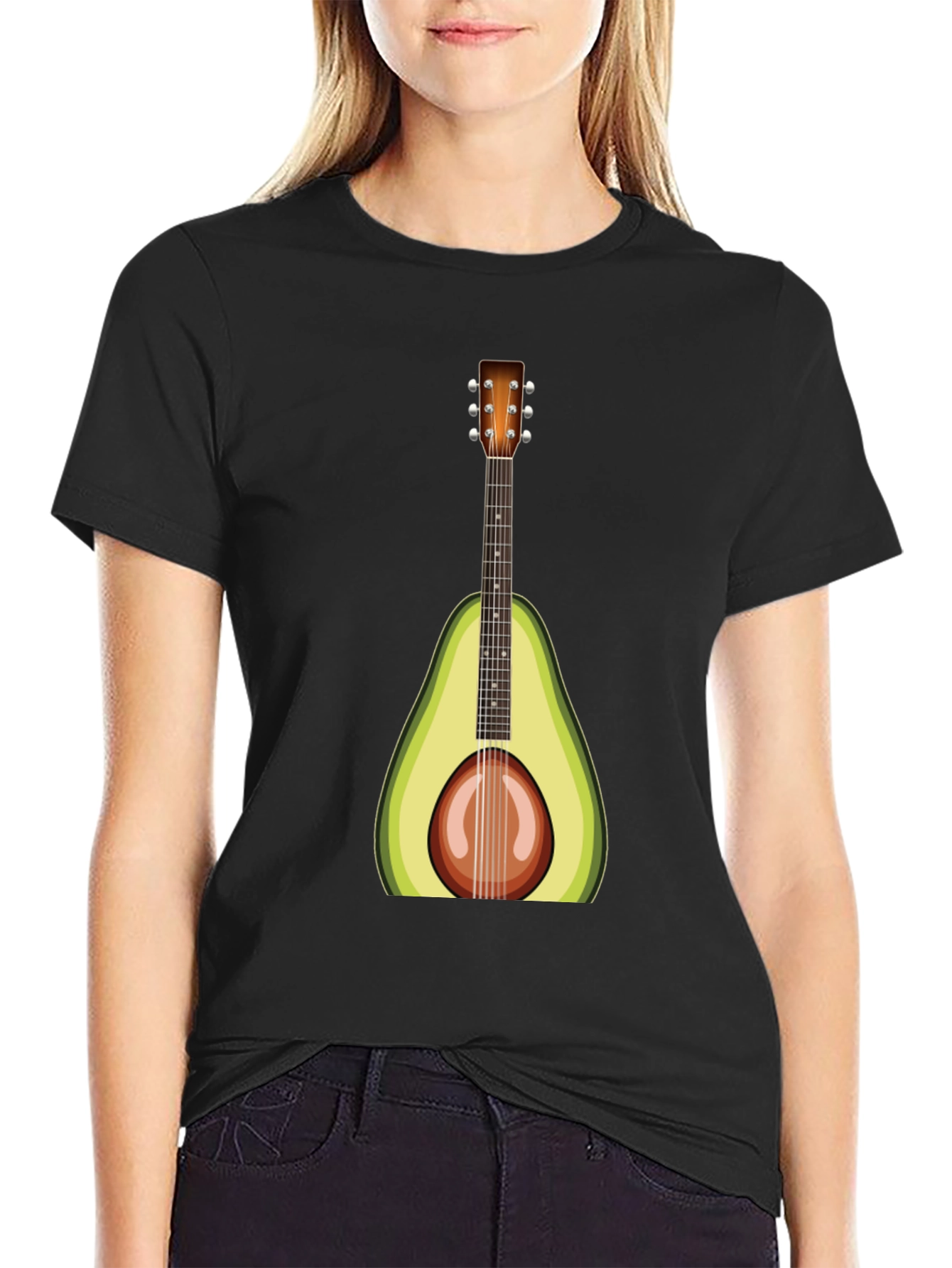 Avocado Guitar T-Shirt: Unique Music Lover Tee