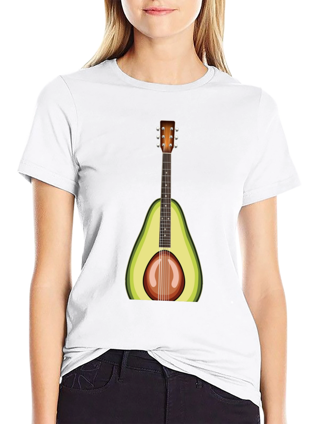 Avocado Guitar T-Shirt: Unique Music Lover Tee