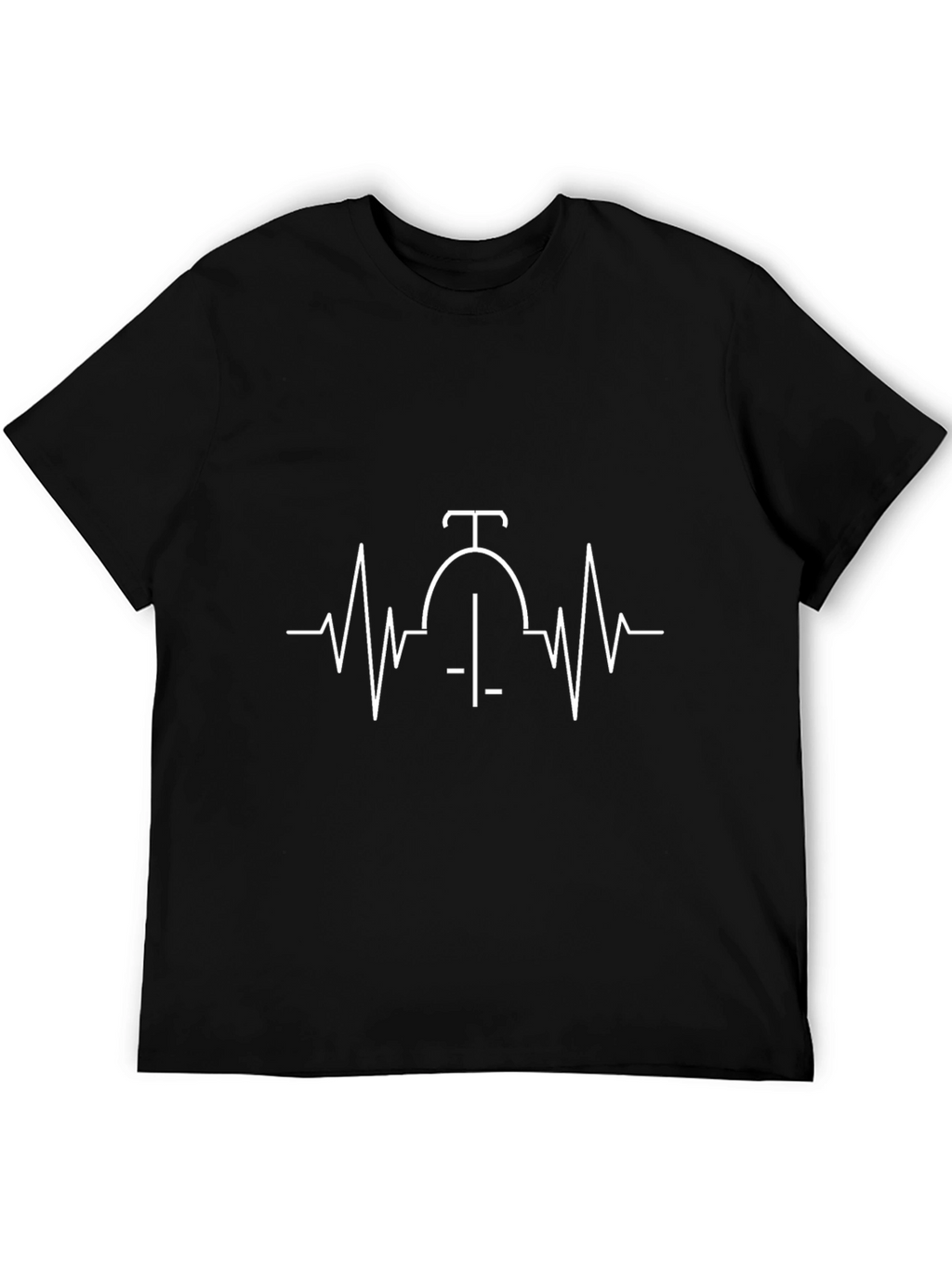 Cycling Heartbeat T-Shirt - Biker Passion