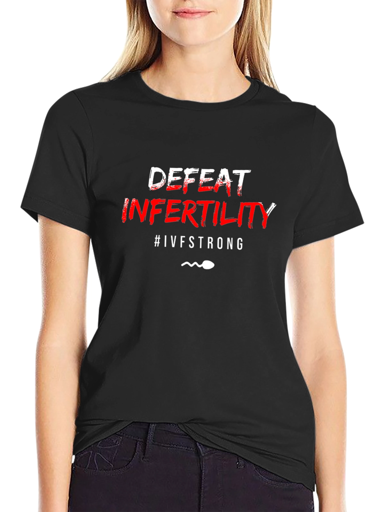 Defeat Infertility #IVFSTRONG Graphic T-Shirt