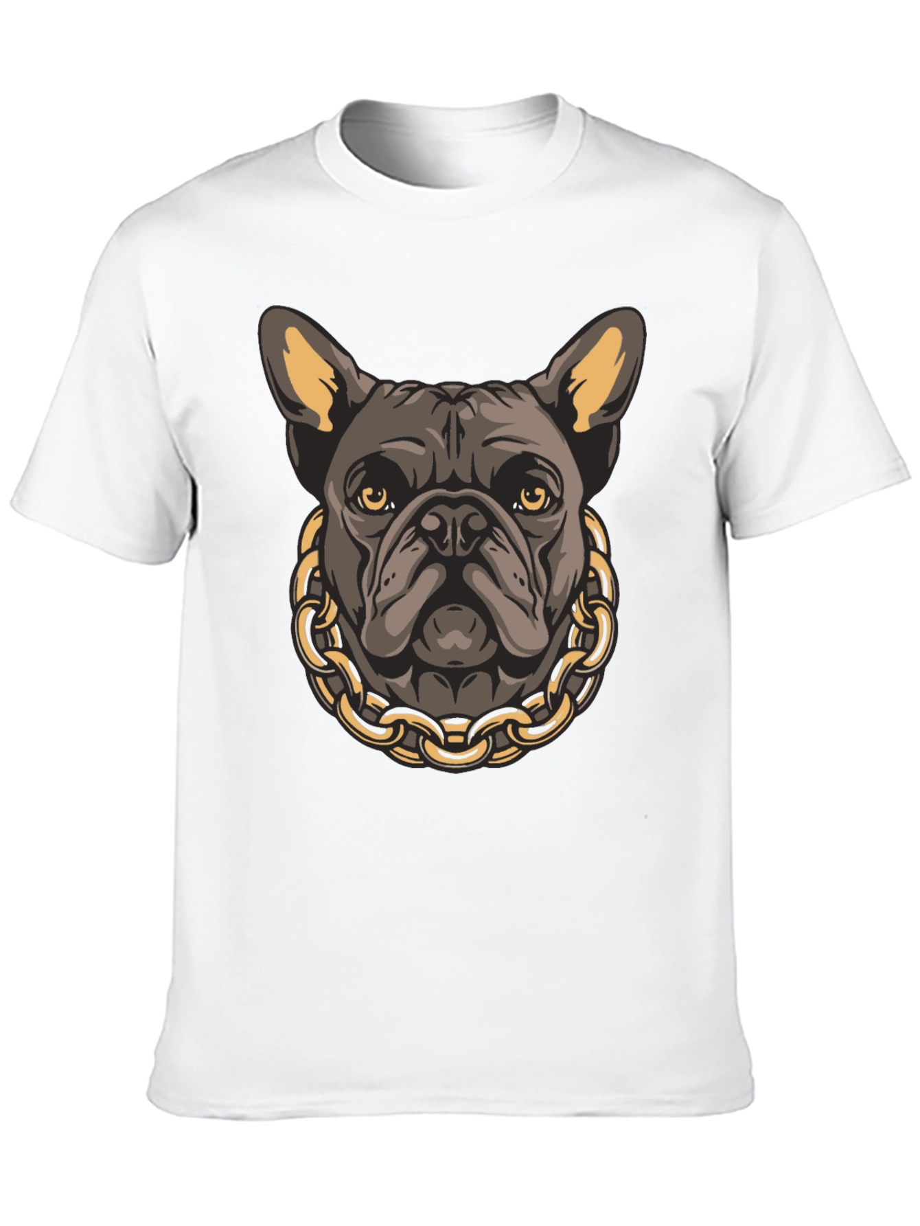 Bulldog Chain Graphic T-Shirt