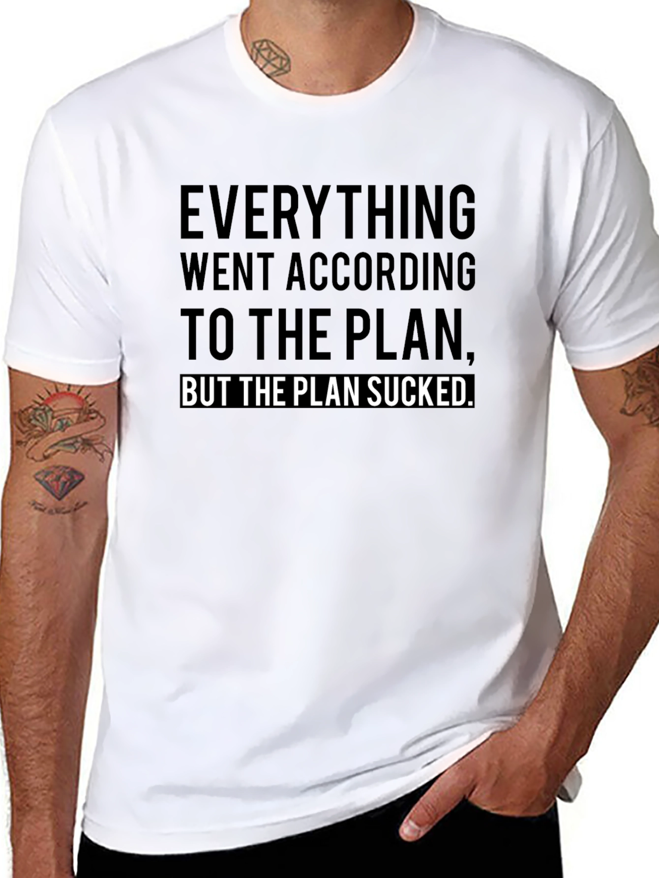 Funny Plan Sucked Graphic T-Shirt