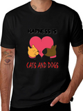 Happiness is Cats and Dogs Graphic Tee