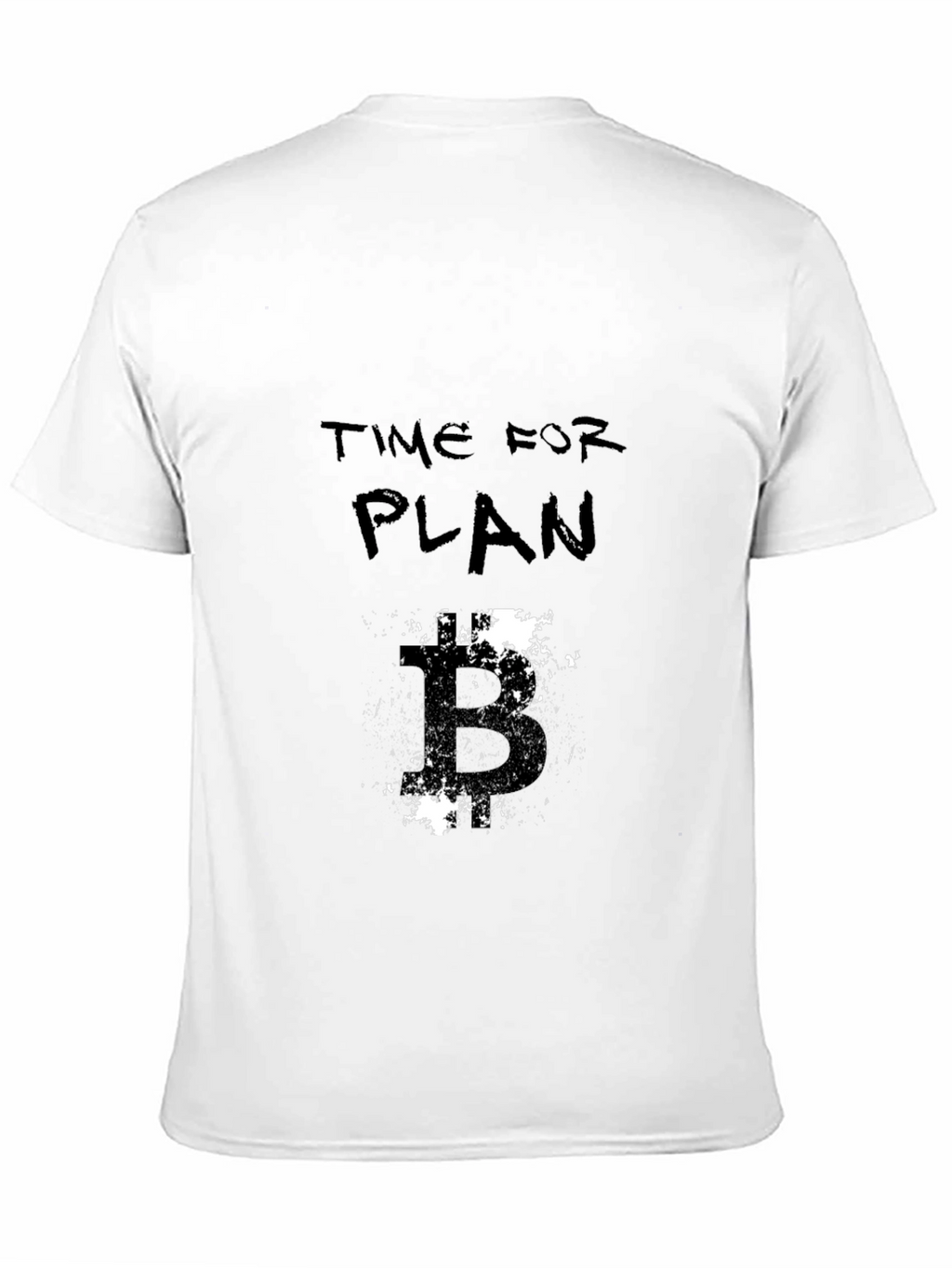 Time For Plan Black Graphic Tee