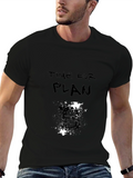 Time For Plan Black Graphic Tee