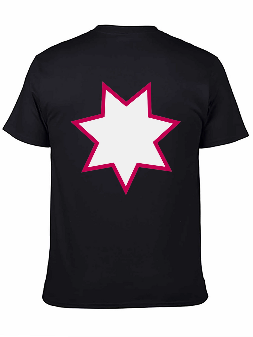 Modern Star Graphic Black T-Shirt