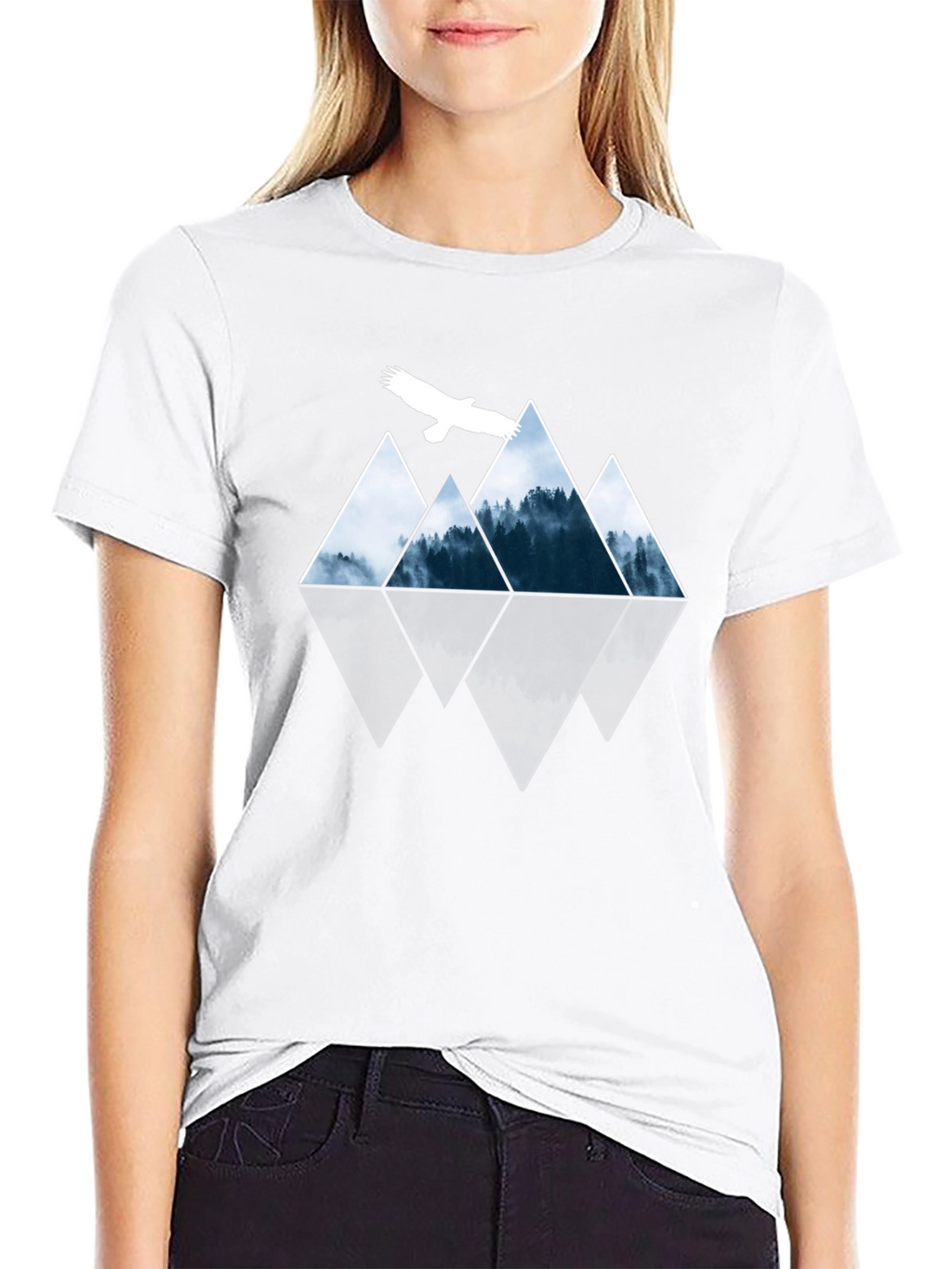Mountain Eagle Graphic T-Shirt - Nature Inspired Tee