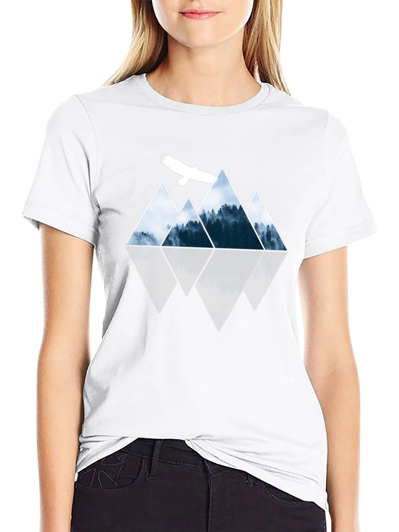 Mountain Eagle Graphic T-Shirt - Nature Inspired Tee