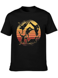 Breakdance Silhouette Graphic Tee - Retro Style