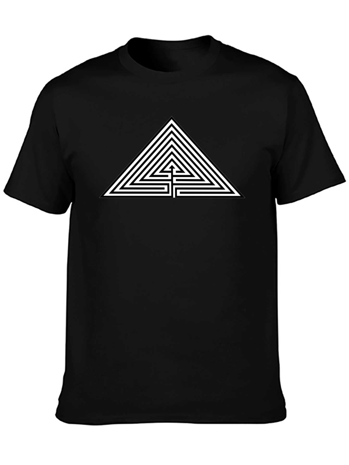 Triangle Maze T-Shirt - Geometric Graphic Tee