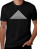 Triangle Maze T-Shirt - Geometric Graphic Tee