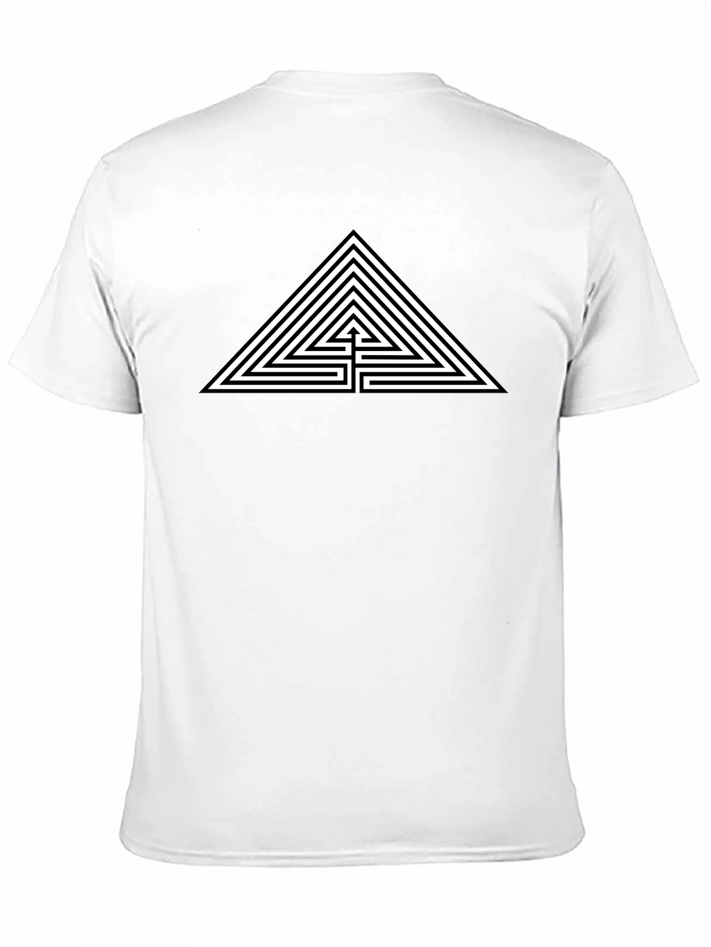 Triangle Maze T-Shirt - Geometric Graphic Tee