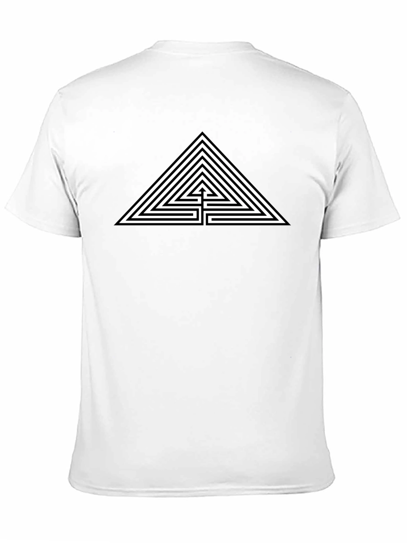 Triangle Maze T-Shirt - Geometric Graphic Tee