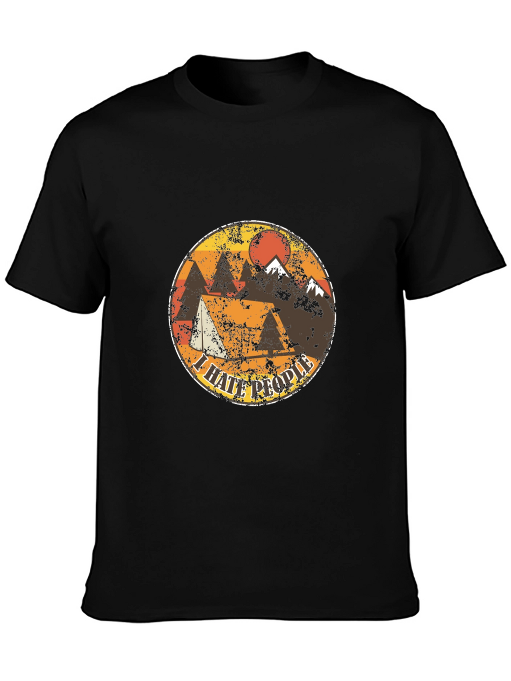 I Hate People Camping T-Shirt - Mountain Design