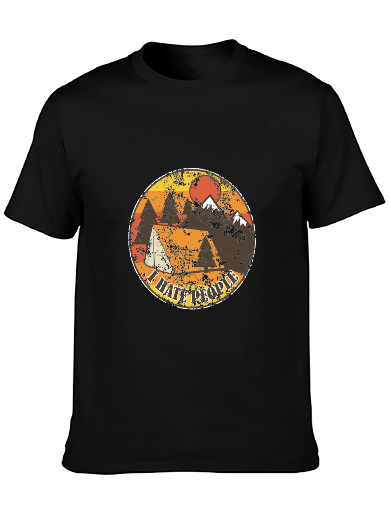 I Hate People Camping T-Shirt - Mountain Design