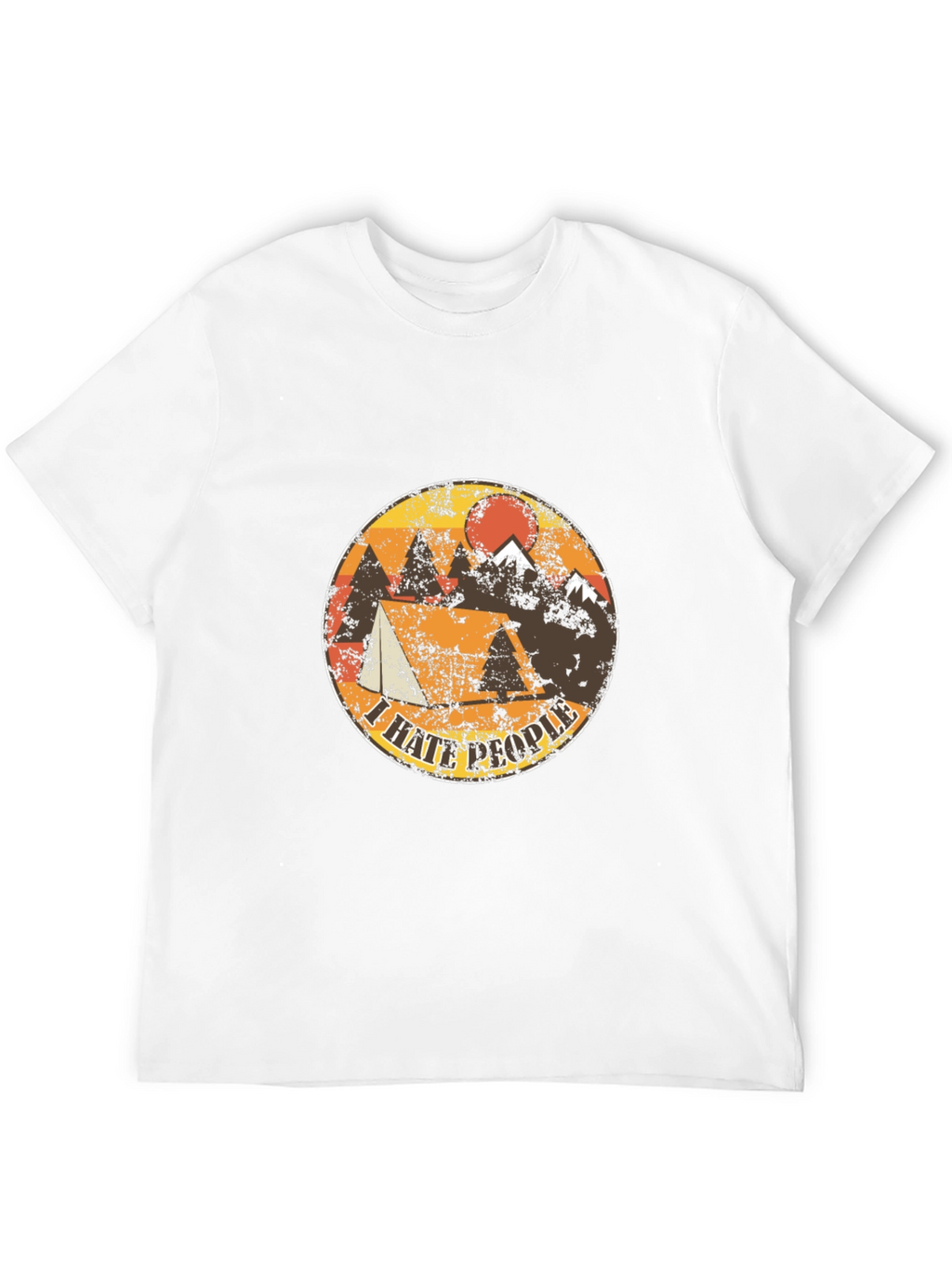 I Hate People Camping T-Shirt - Mountain Design