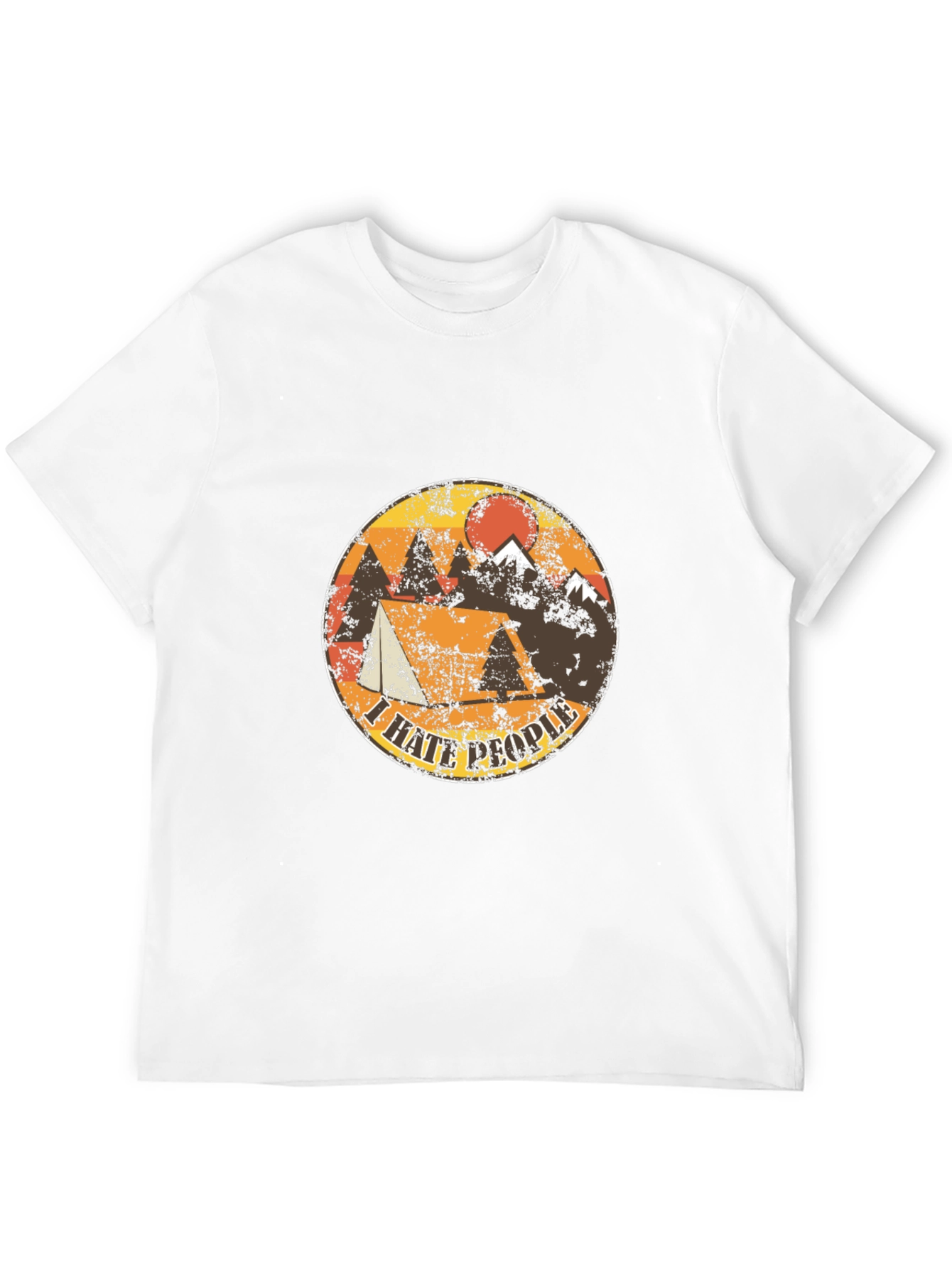 I Hate People Camping T-Shirt - Mountain Design