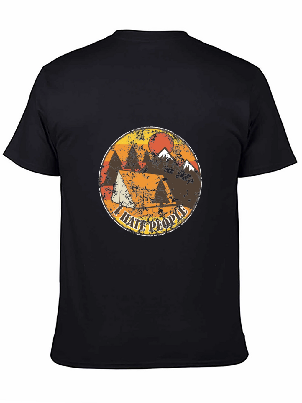I Hate People Camping T-Shirt - Mountain Design