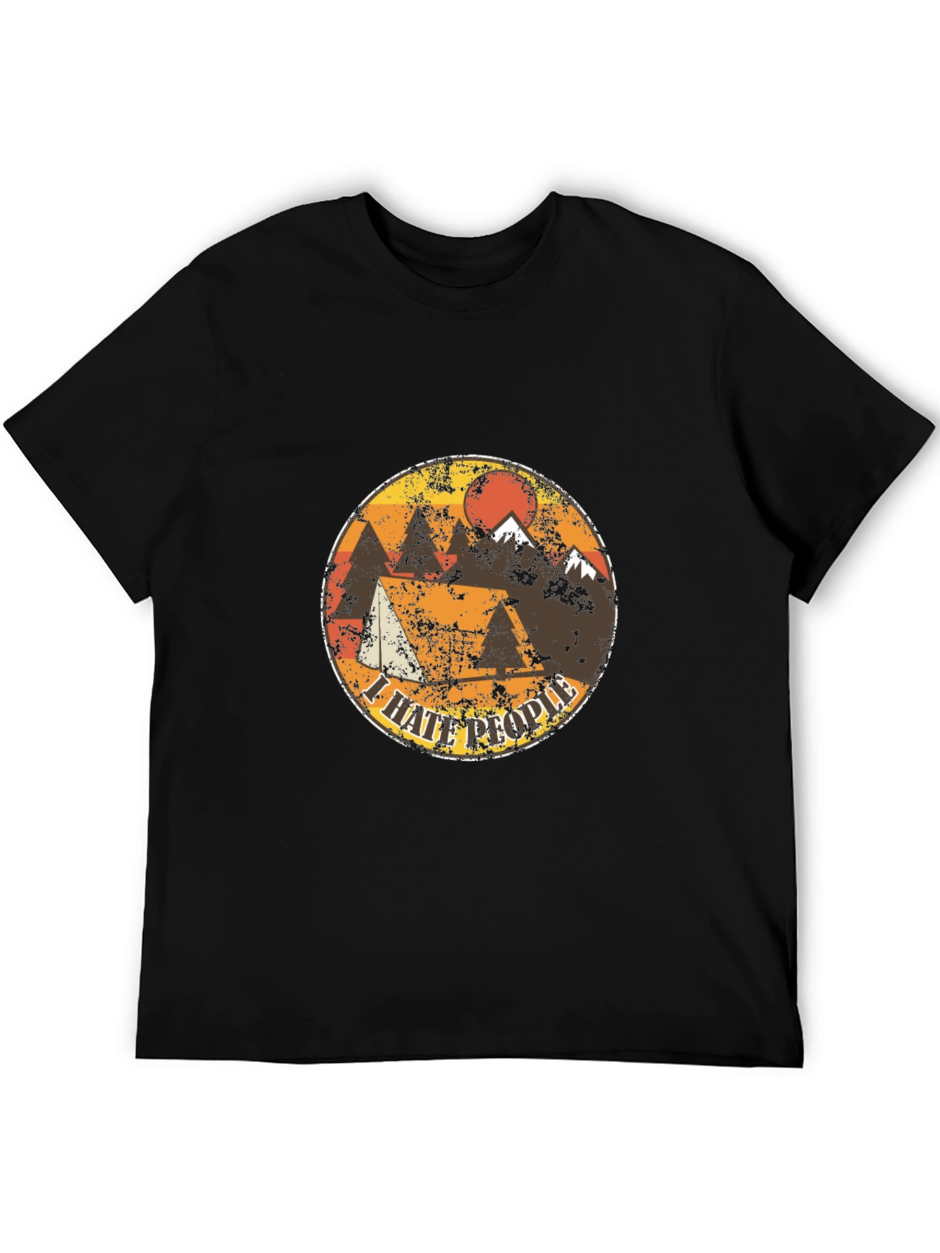 I Hate People Camping T-Shirt - Mountain Design