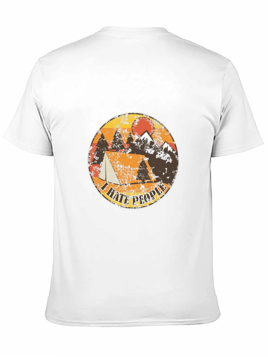 I Hate People Camping T-Shirt - Mountain Design