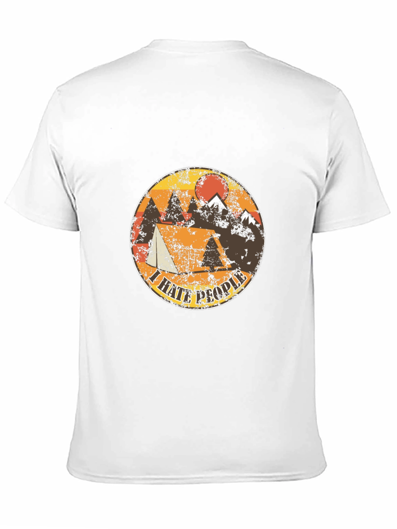 I Hate People Camping T-Shirt - Mountain Design