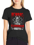 Beware I Have Scandinavian Roots Graphic Tee