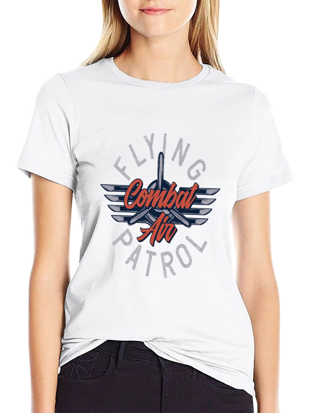 Flying Combat Air Patrol T-Shirt Aviation Enthusiast Apparel