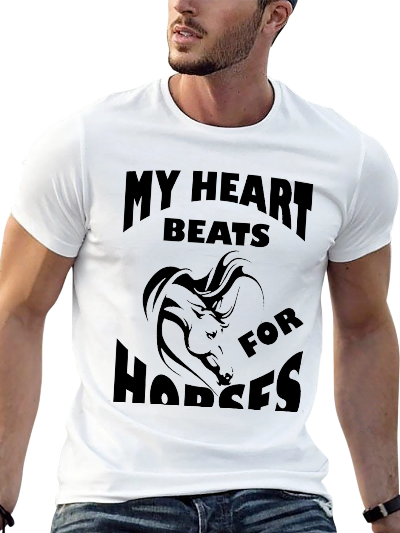 My Heart Beats for Horses Graphic Tee