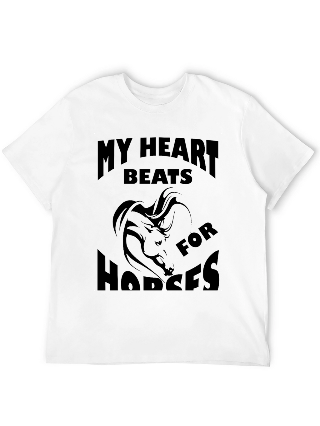 My Heart Beats for Horses Graphic Tee