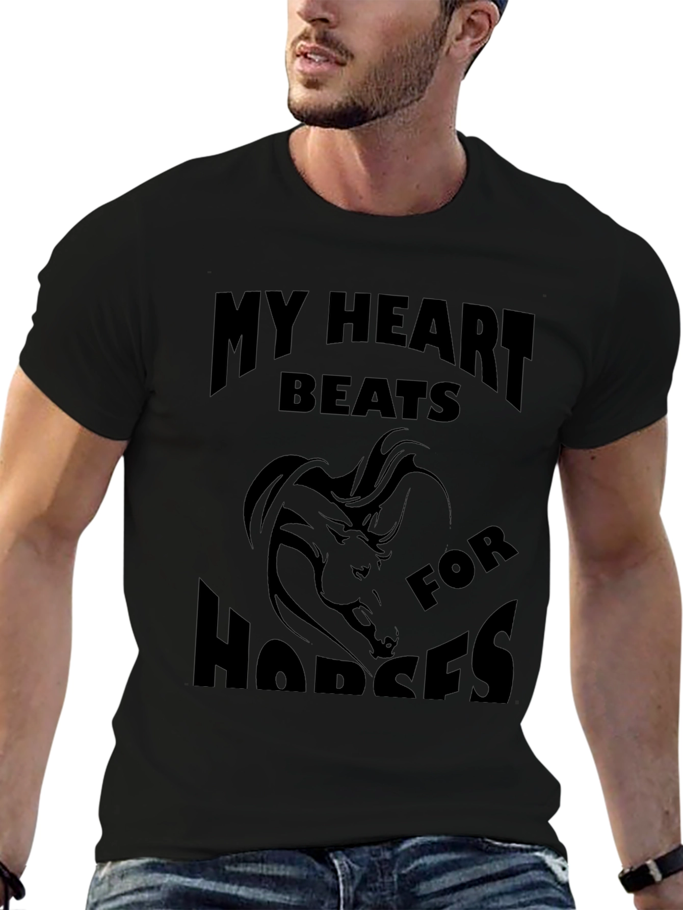 My Heart Beats for Horses Graphic Tee