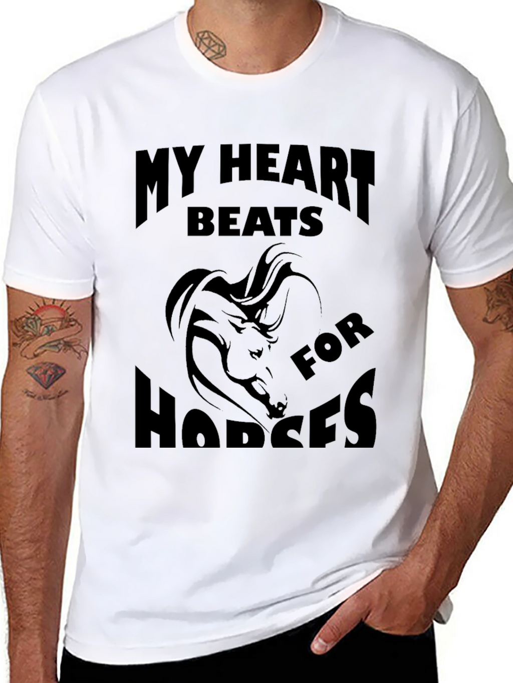 My Heart Beats for Horses Graphic Tee