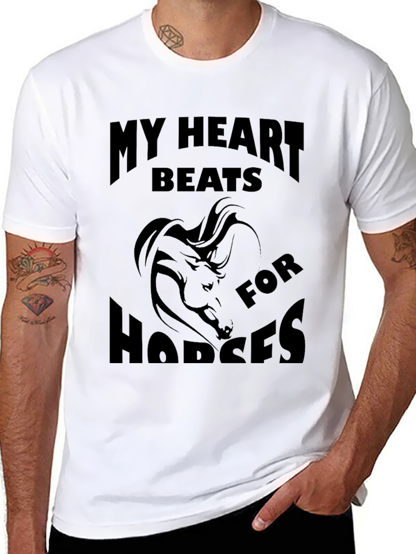 My Heart Beats for Horses Graphic Tee