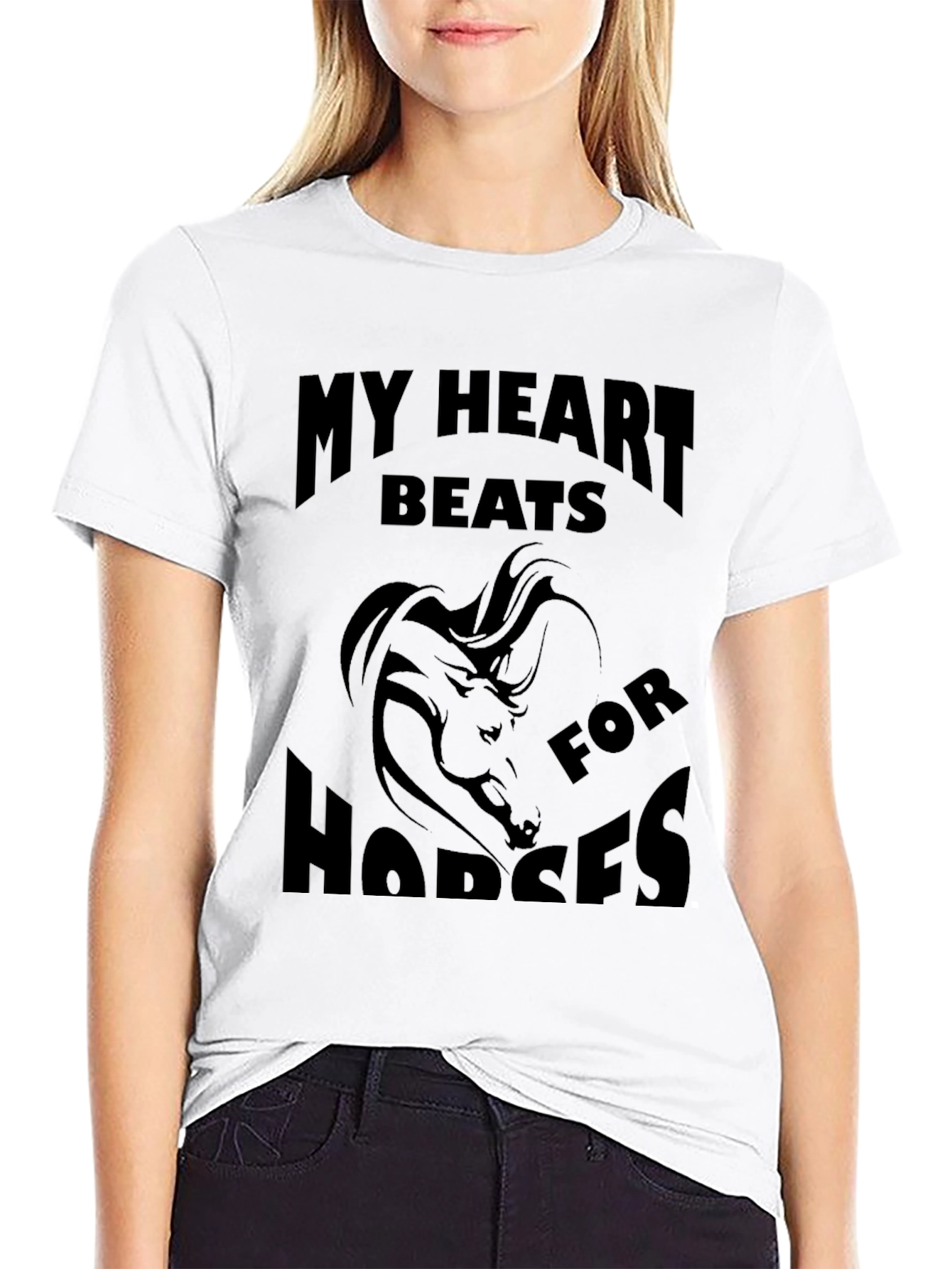 My Heart Beats for Horses Graphic Tee