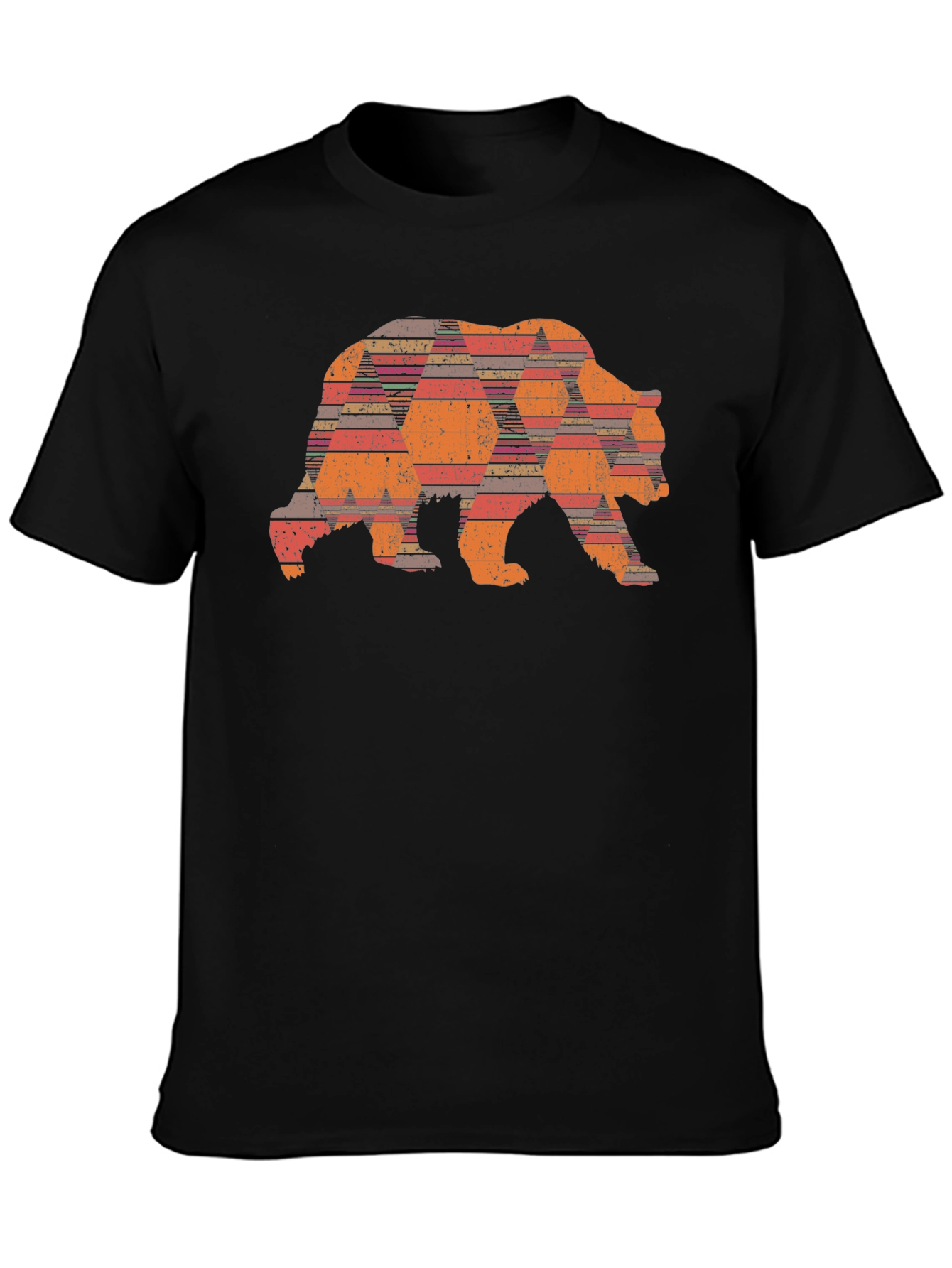 Geometric Bear Graphic Tee