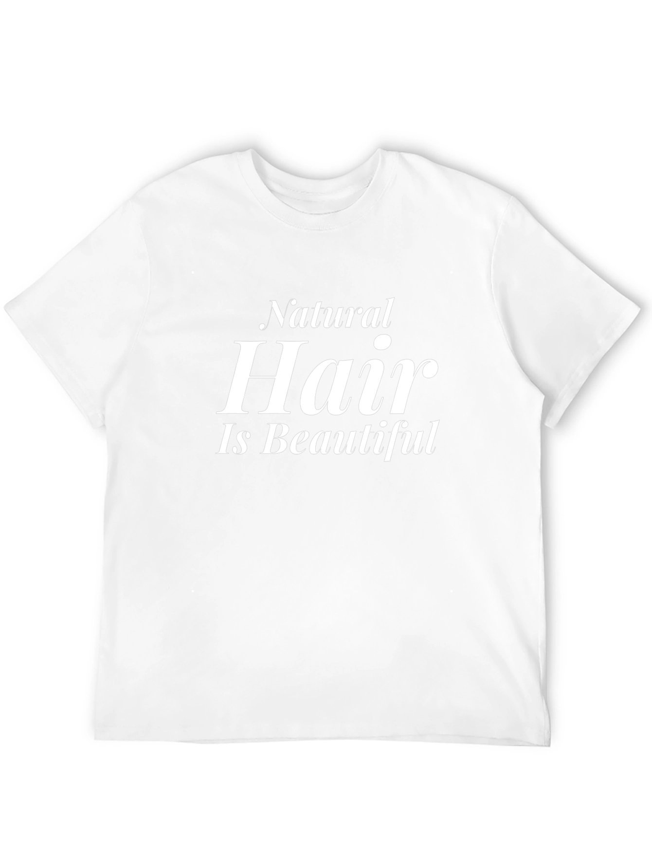 Natural Hair Is Beautiful Black T-Shirt