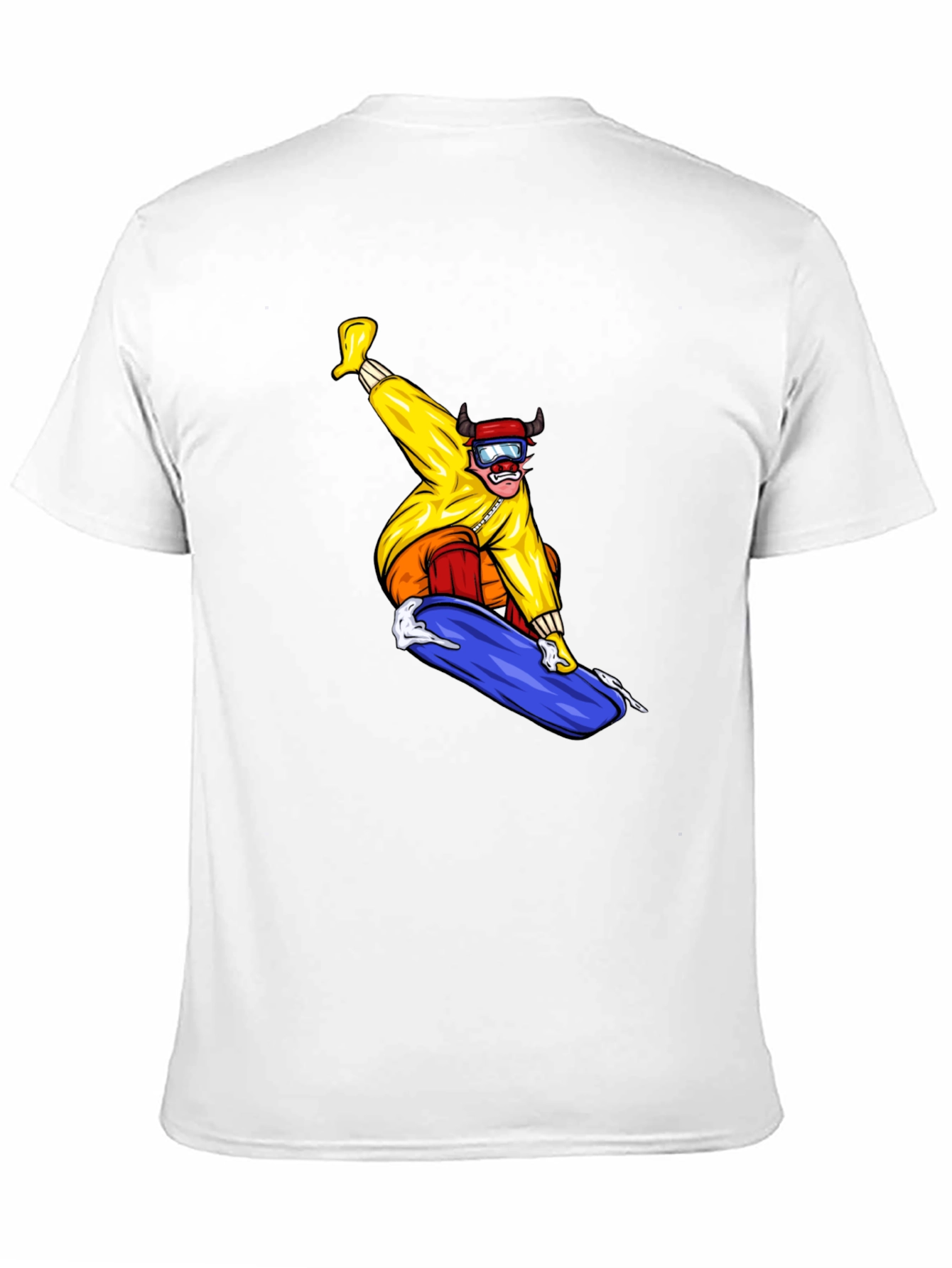 Snowboarder Graphic Tee - Black Casual T-Shirt