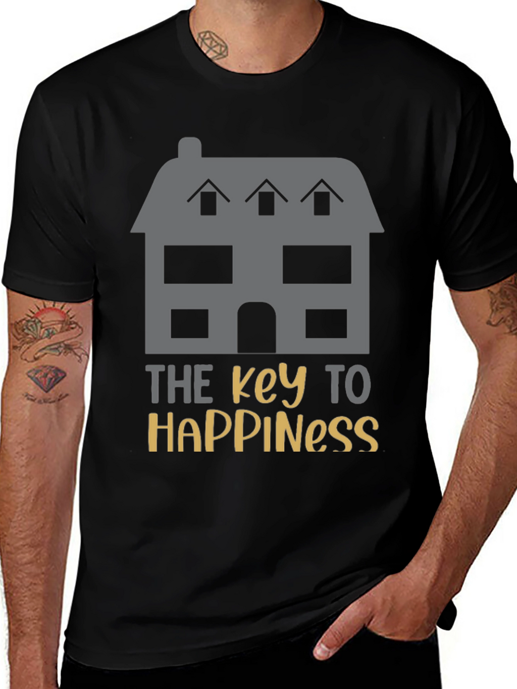 Key To Happiness Home T-Shirt