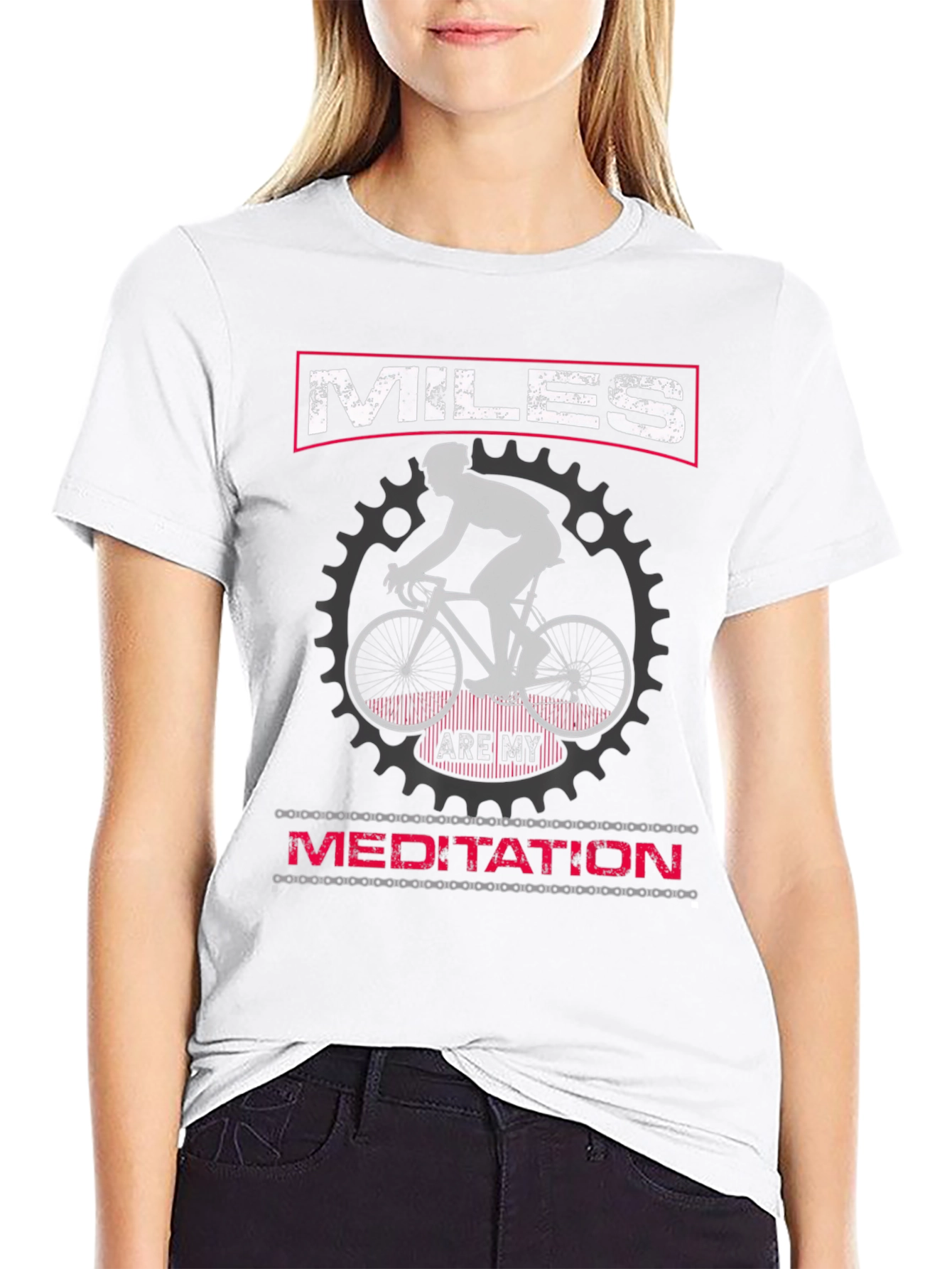 Miles Are My Meditation Cycling T-Shirt