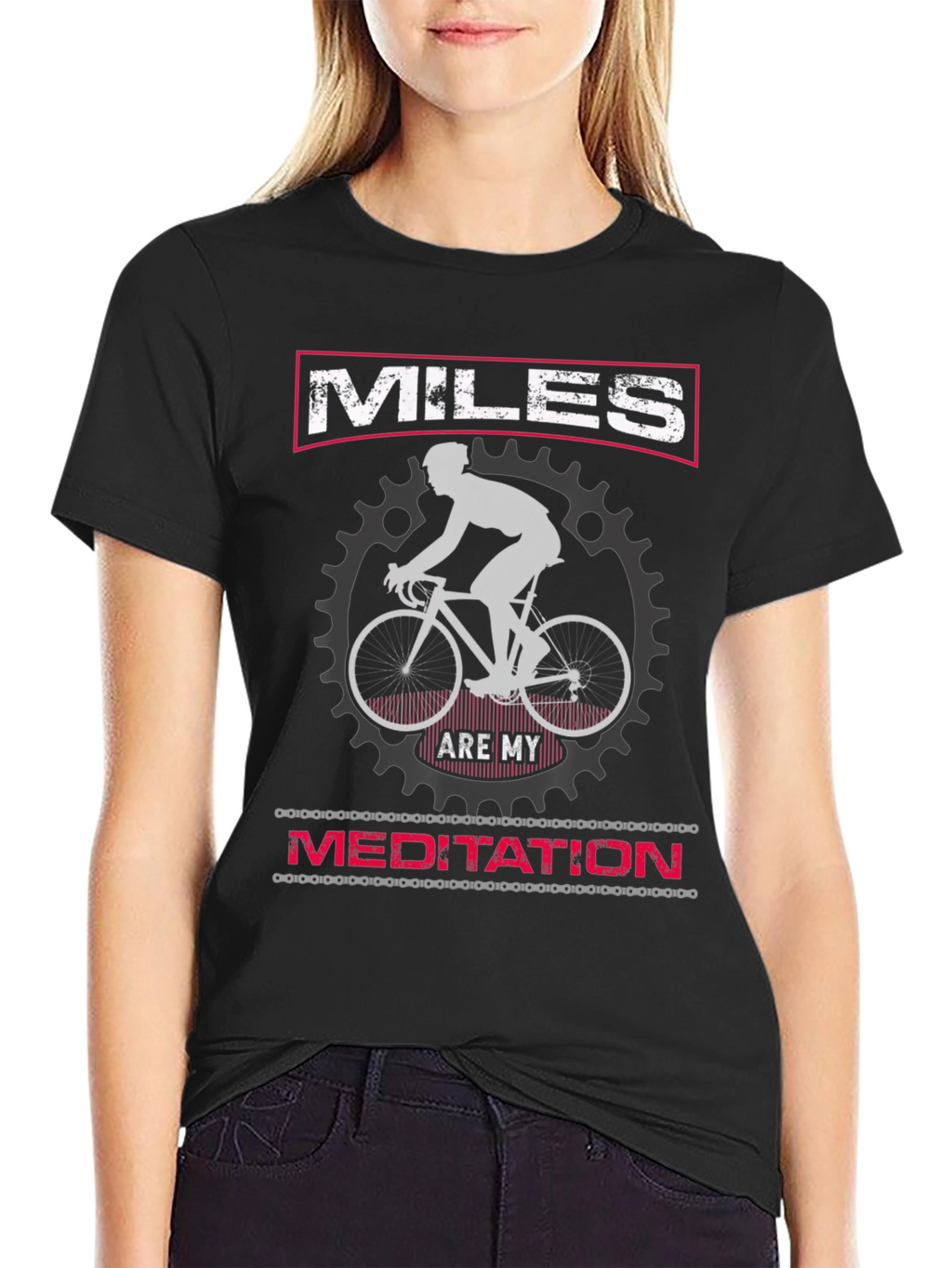 Miles Are My Meditation Cycling T-Shirt