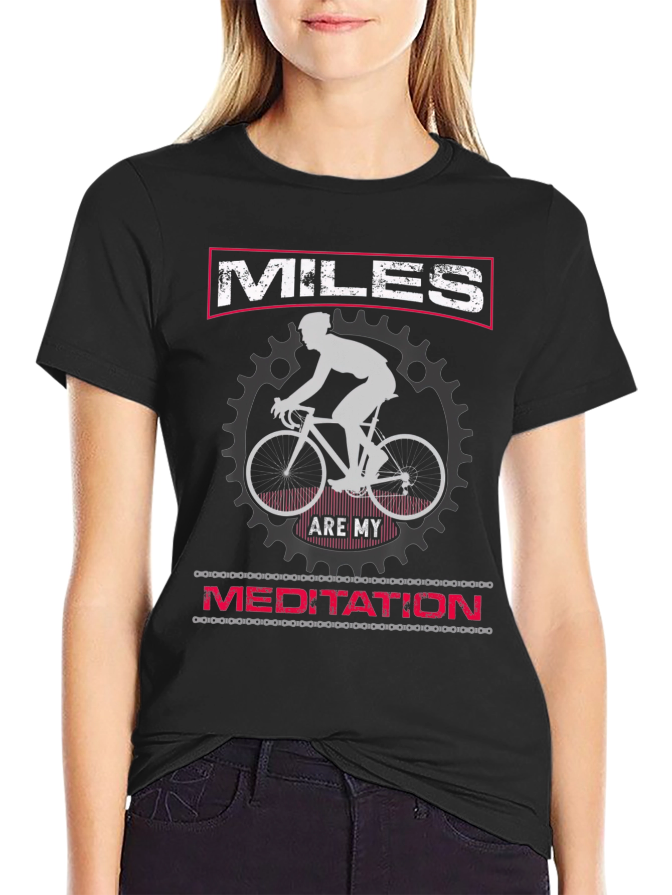 Miles Are My Meditation Cycling T-Shirt