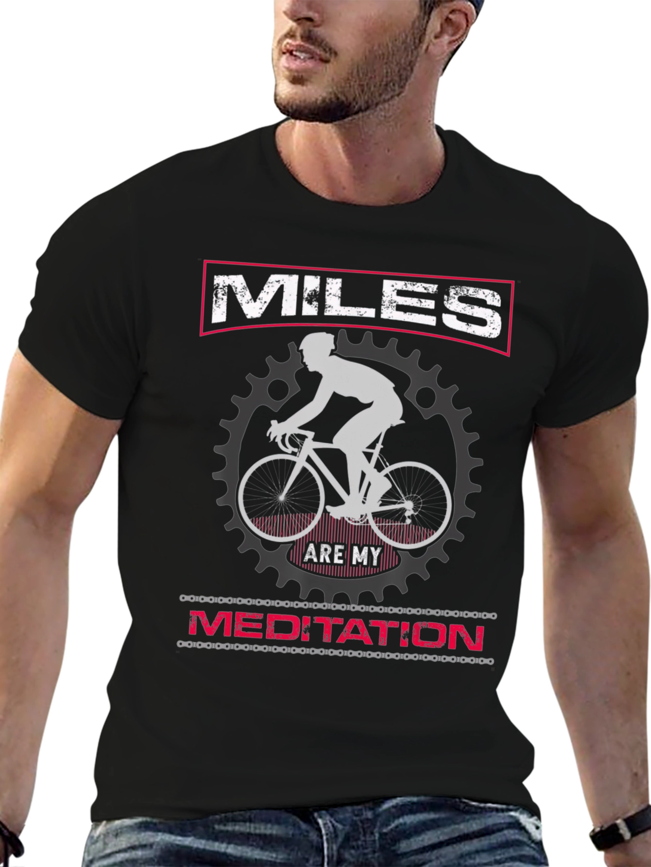 Miles Are My Meditation Cycling T-Shirt