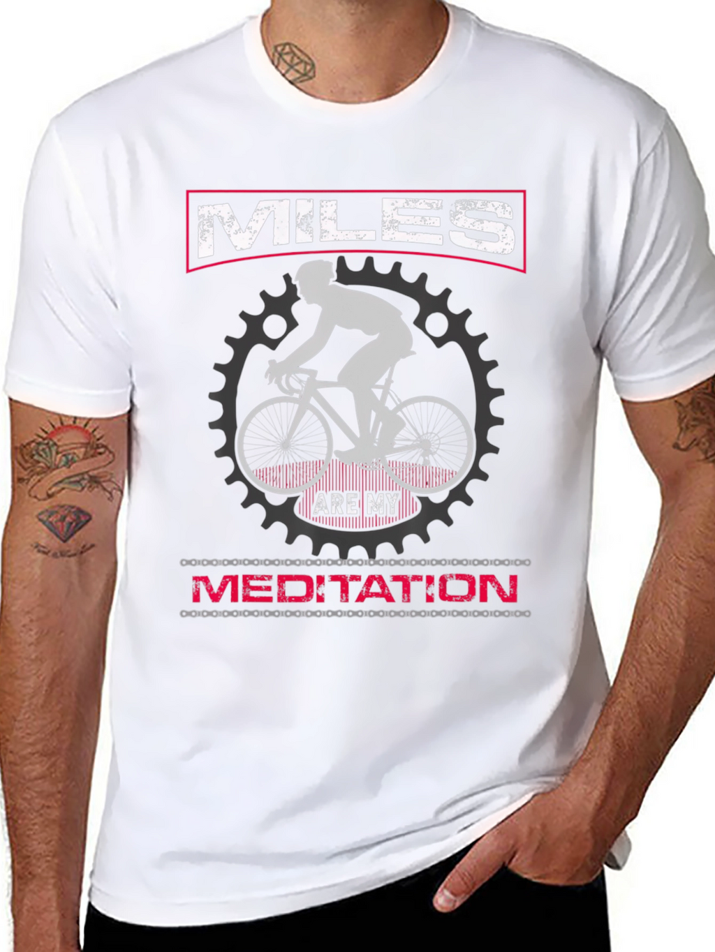 Miles Are My Meditation Cycling T-Shirt