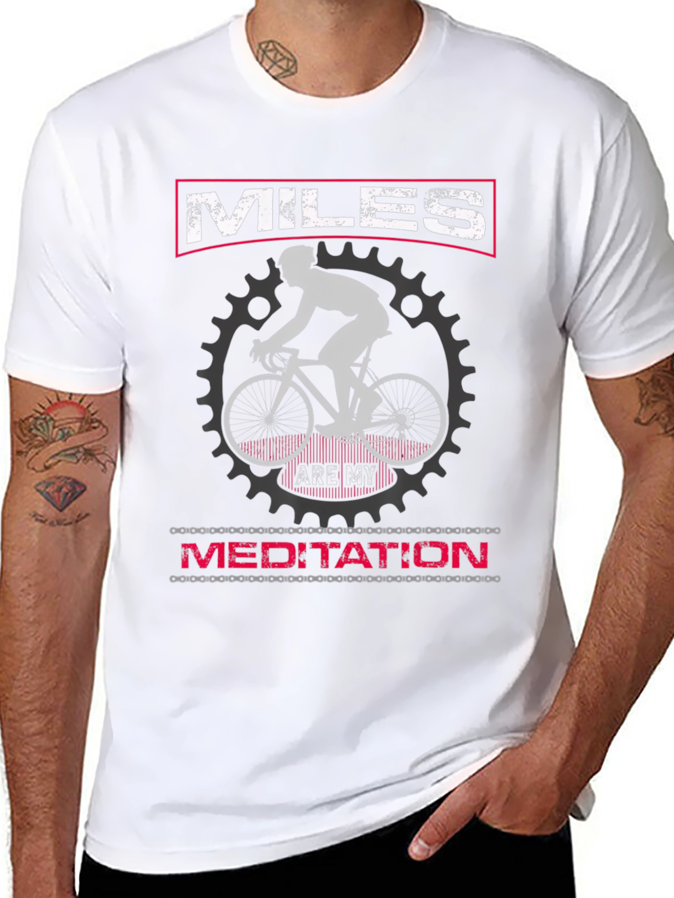 Miles Are My Meditation Cycling T-Shirt