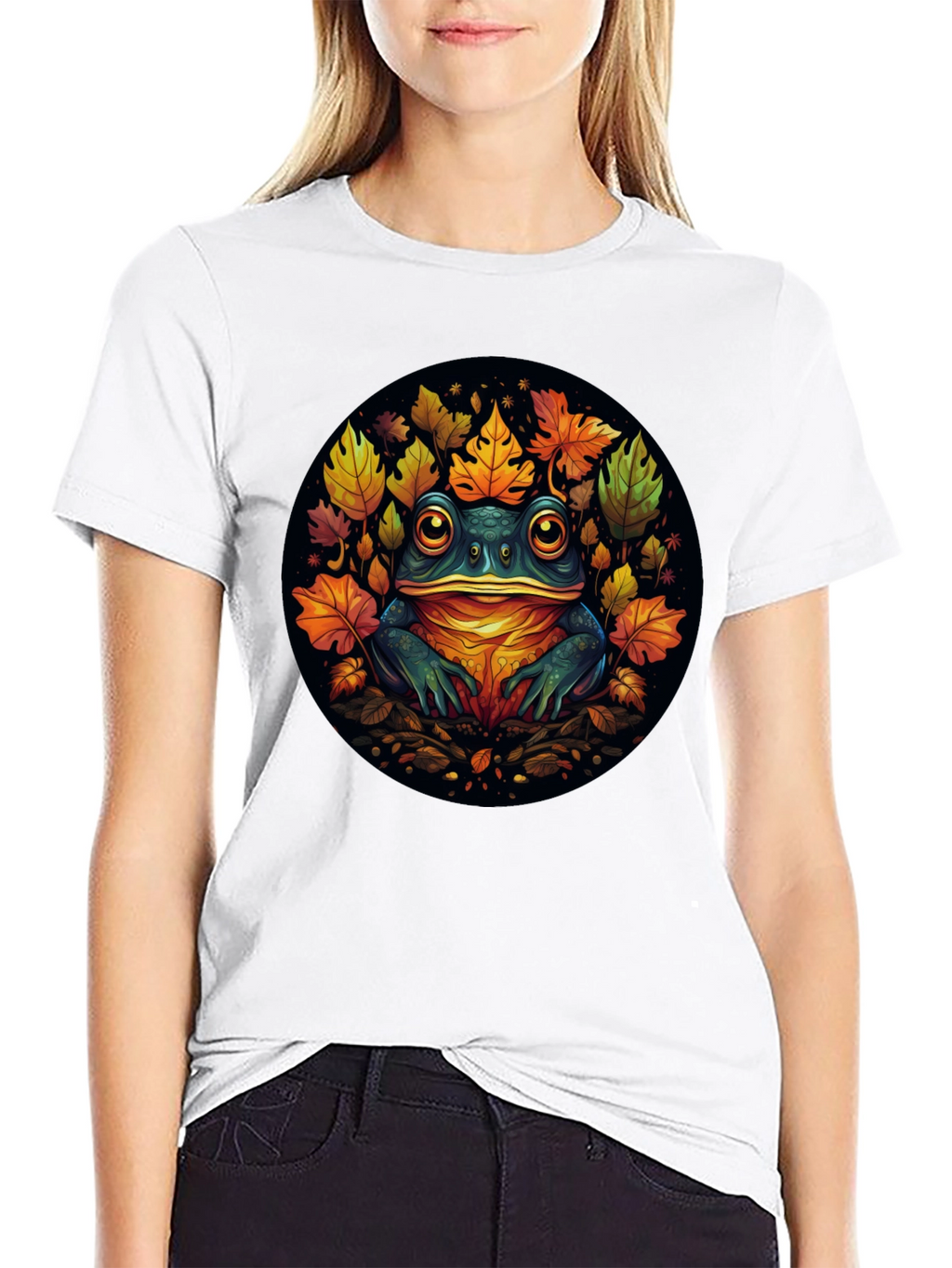 Autumn Frog Tee - Unique Fall Design
