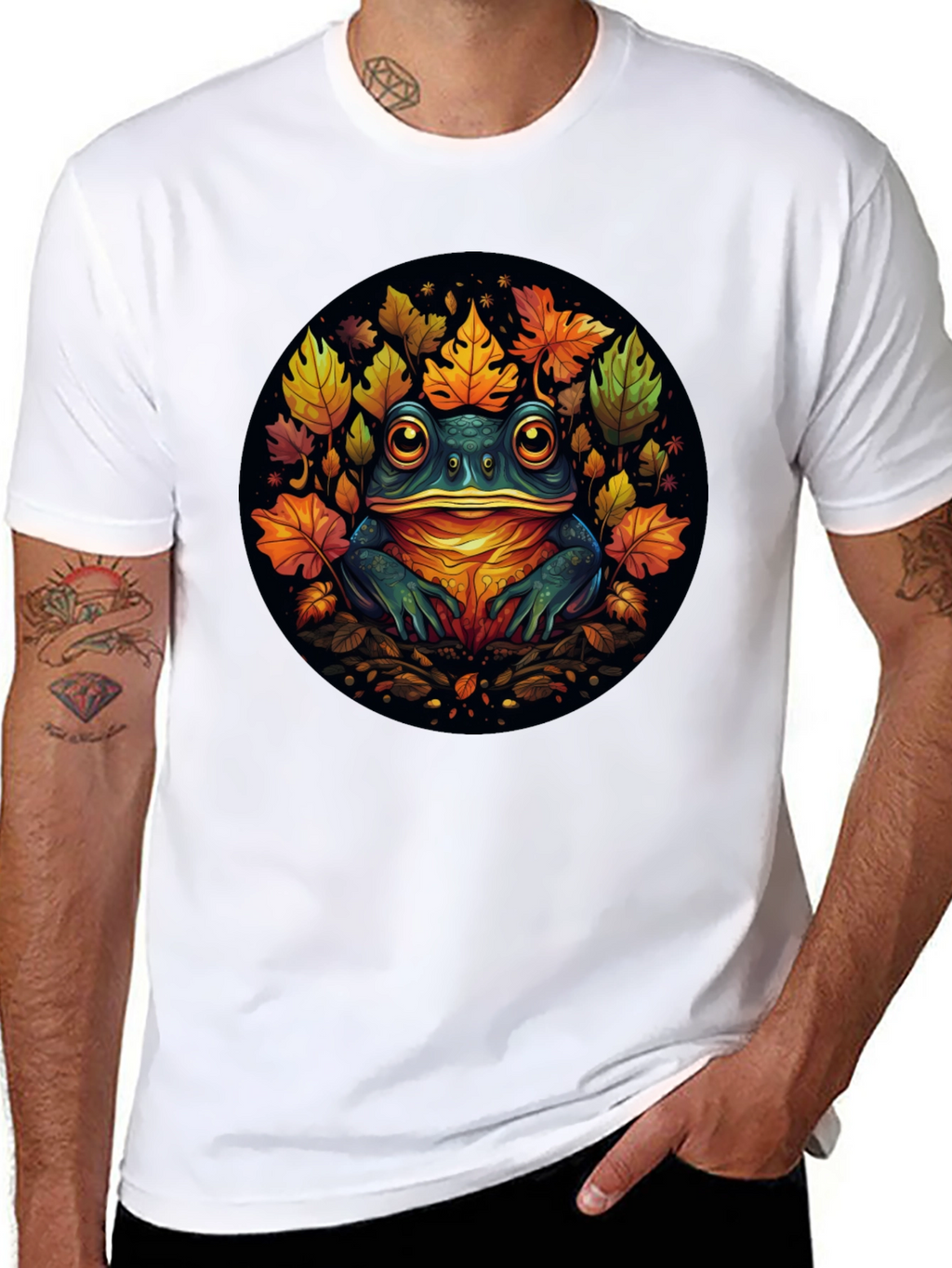 Autumn Frog Tee - Unique Fall Design