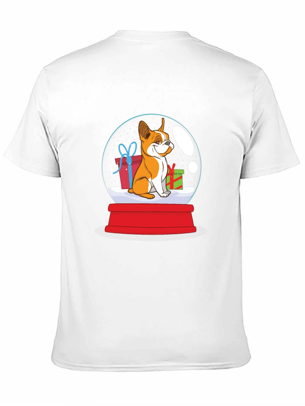 Dog Christmas Snow Globe Graphic T-Shirt
