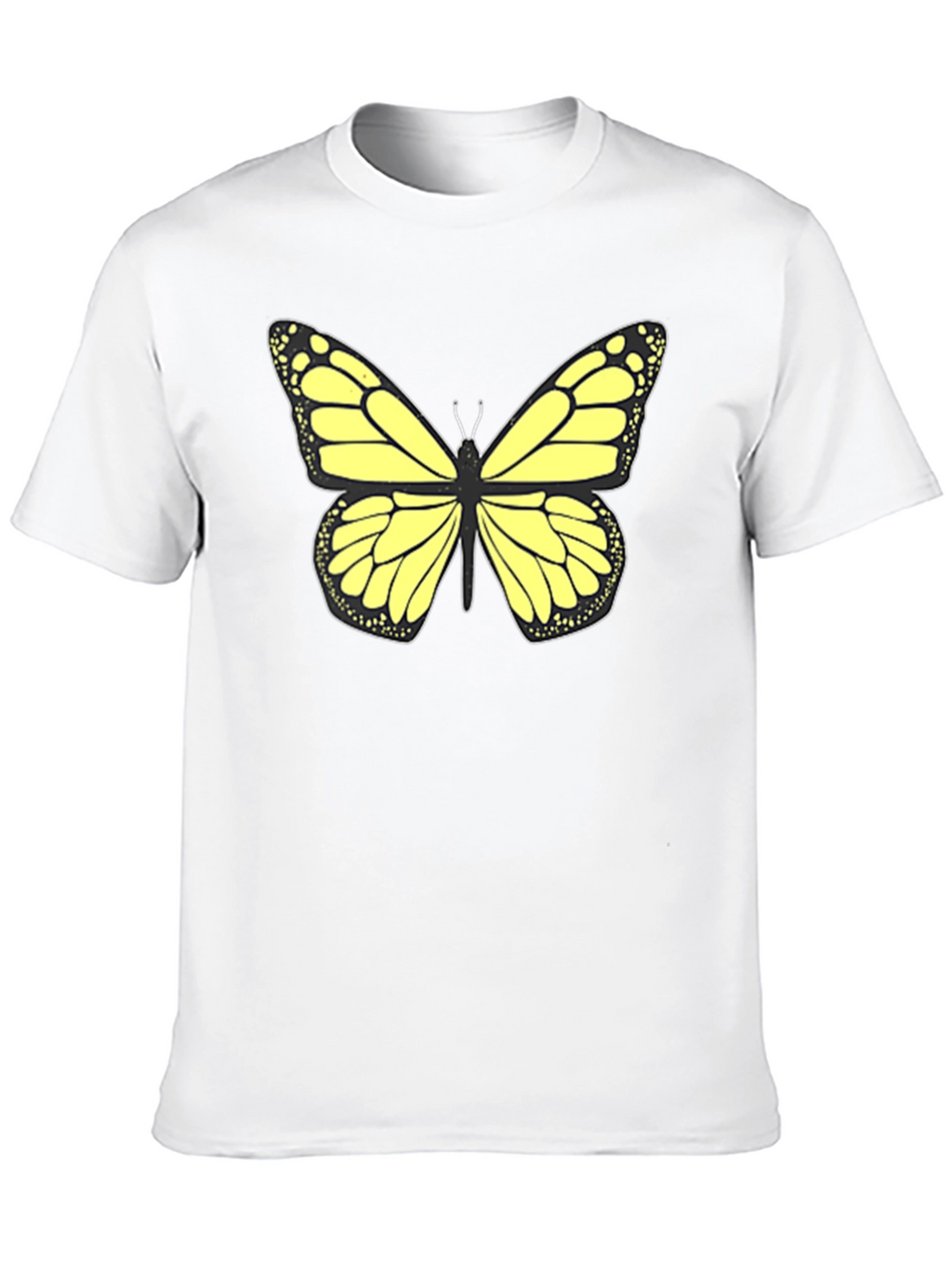 Butterfly Graphic Tee - Stylish Black T-Shirt